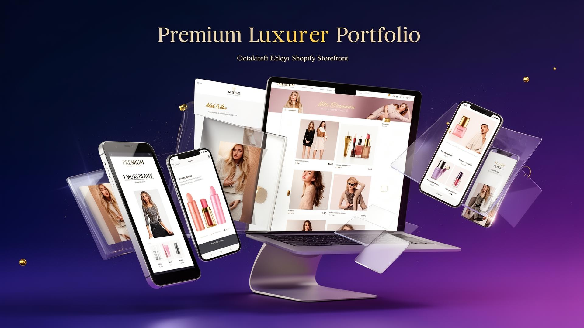 Portfolio showcase — premium Shopify and e-commerce stores